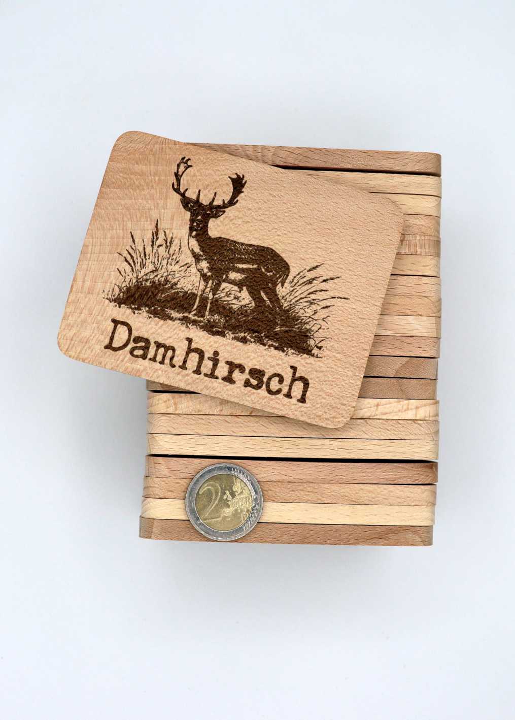 Wildtier Memory aus massivem Buchenholz für Groß und Klein