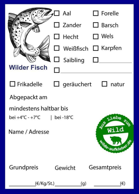 Classic Premium Süßwasser-Fische-Aufkleber